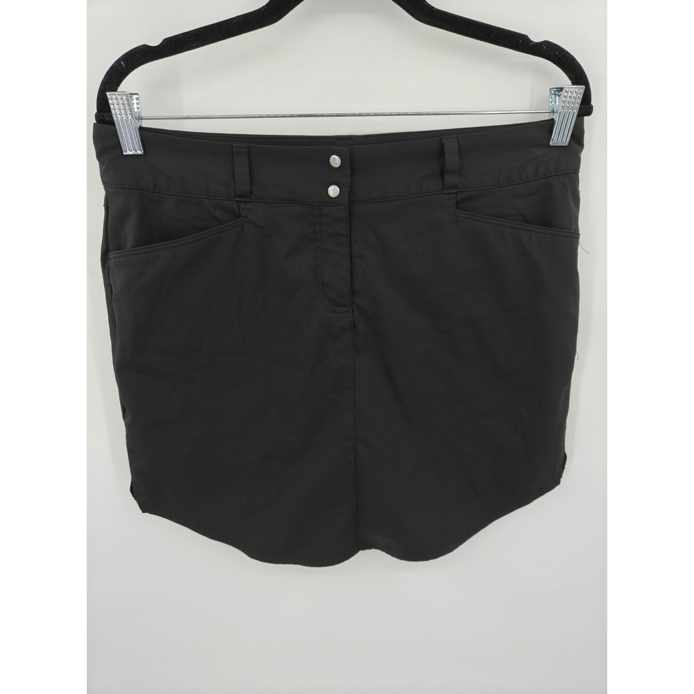 Adidas Golf Skort Black Women Size 10 Athletic Skirt B82612 AE7005